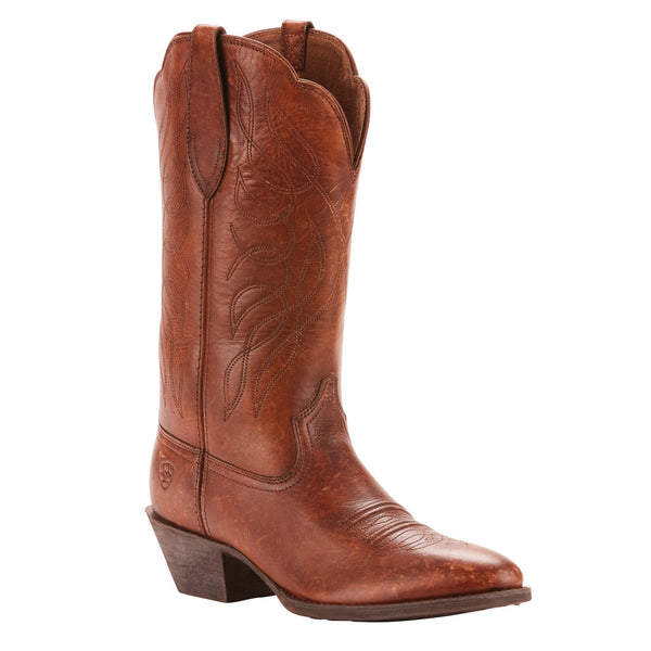 Women's Ariat Heritage R Toe Western Boot Brown #10025121 – Allens Boots