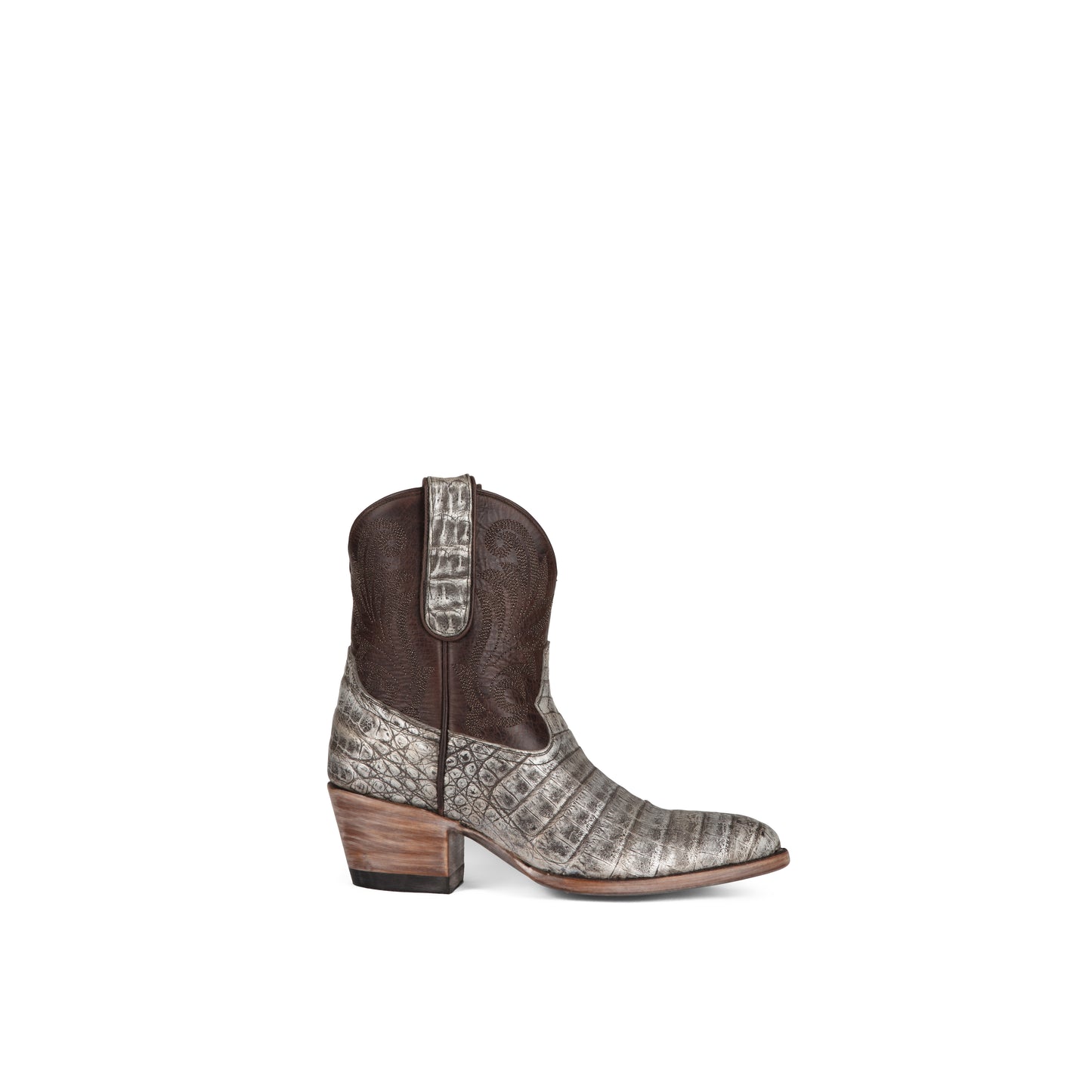 Allens Brand - Lola Caiman - Almond Toe - Tan Metallic