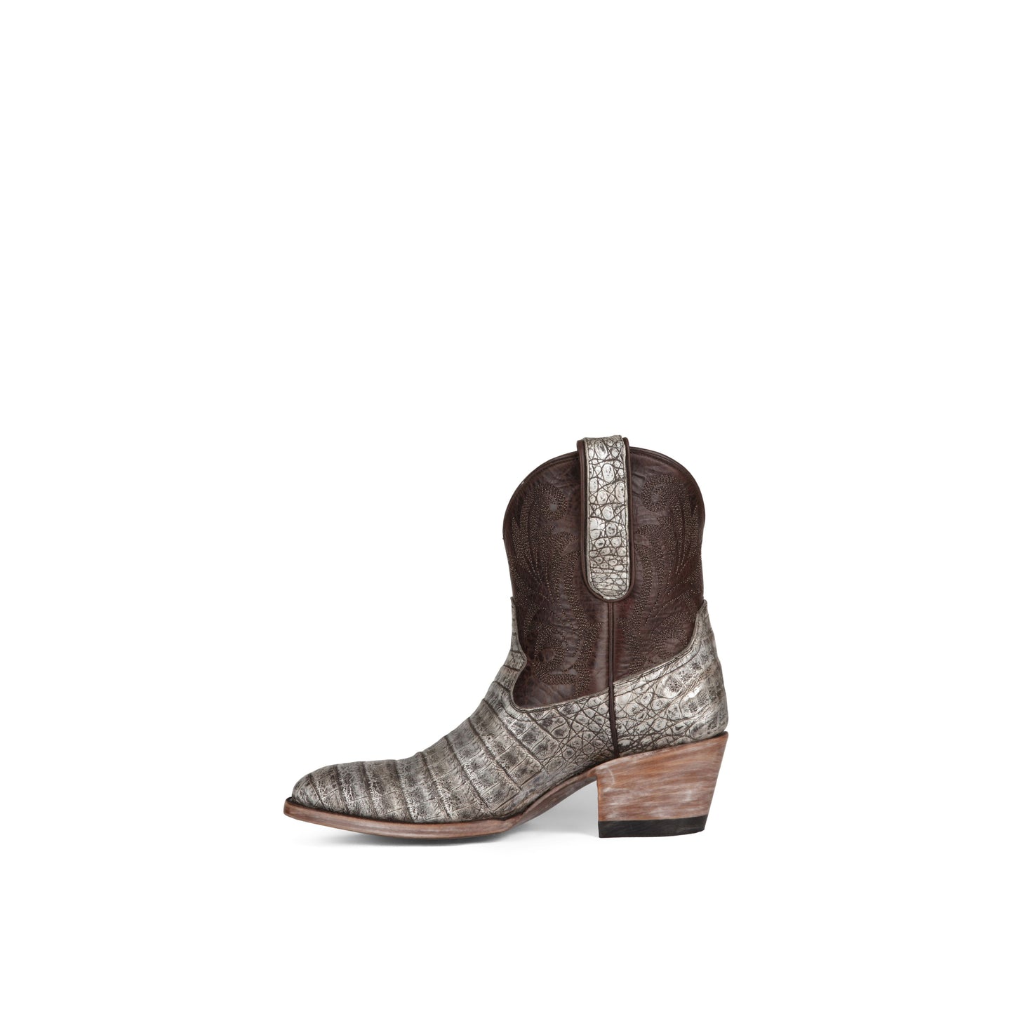 Allens Brand - Lola Caiman - Almond Toe - Tan Metallic