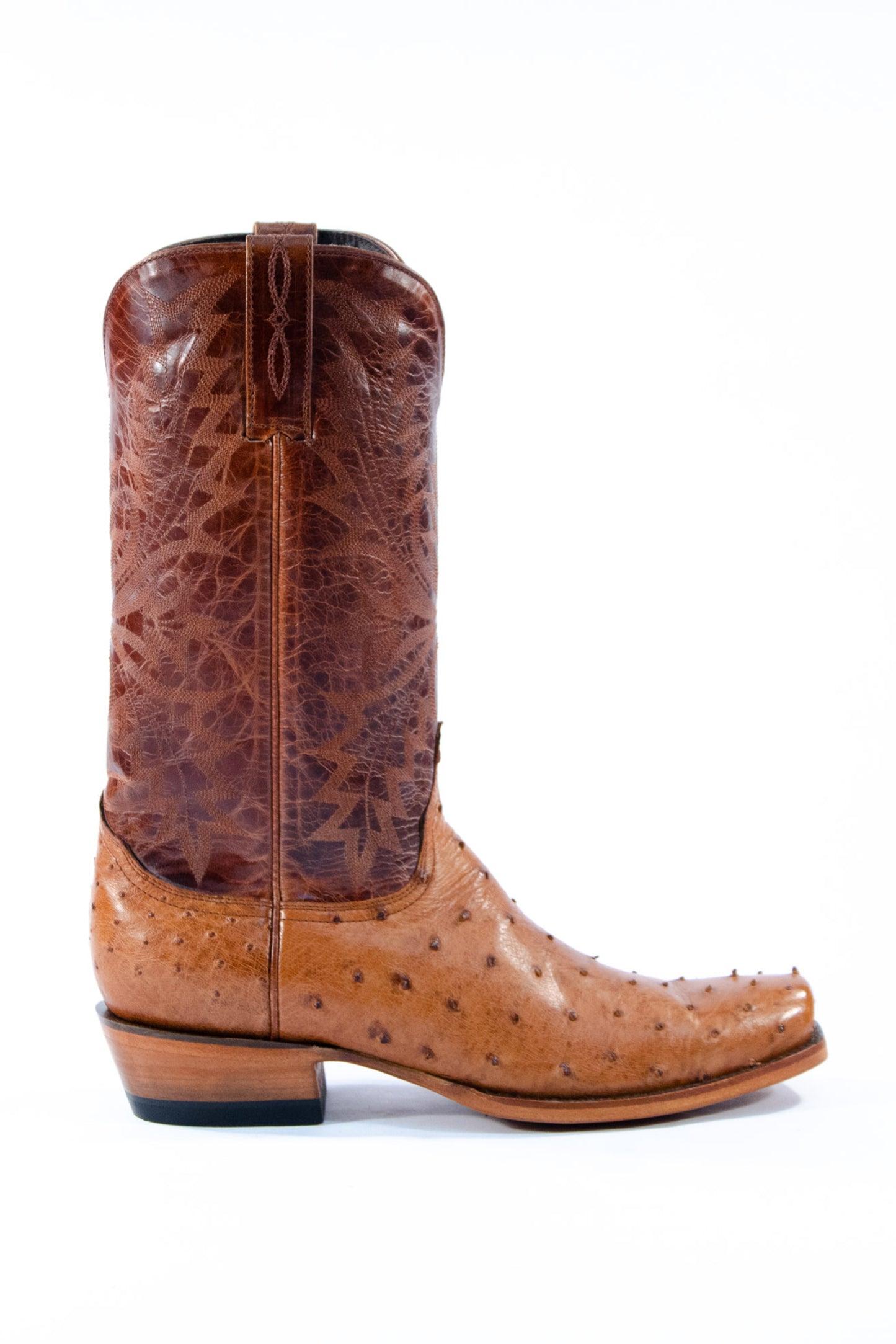 Allens Brand - Full Quill Ostrich - Cognac