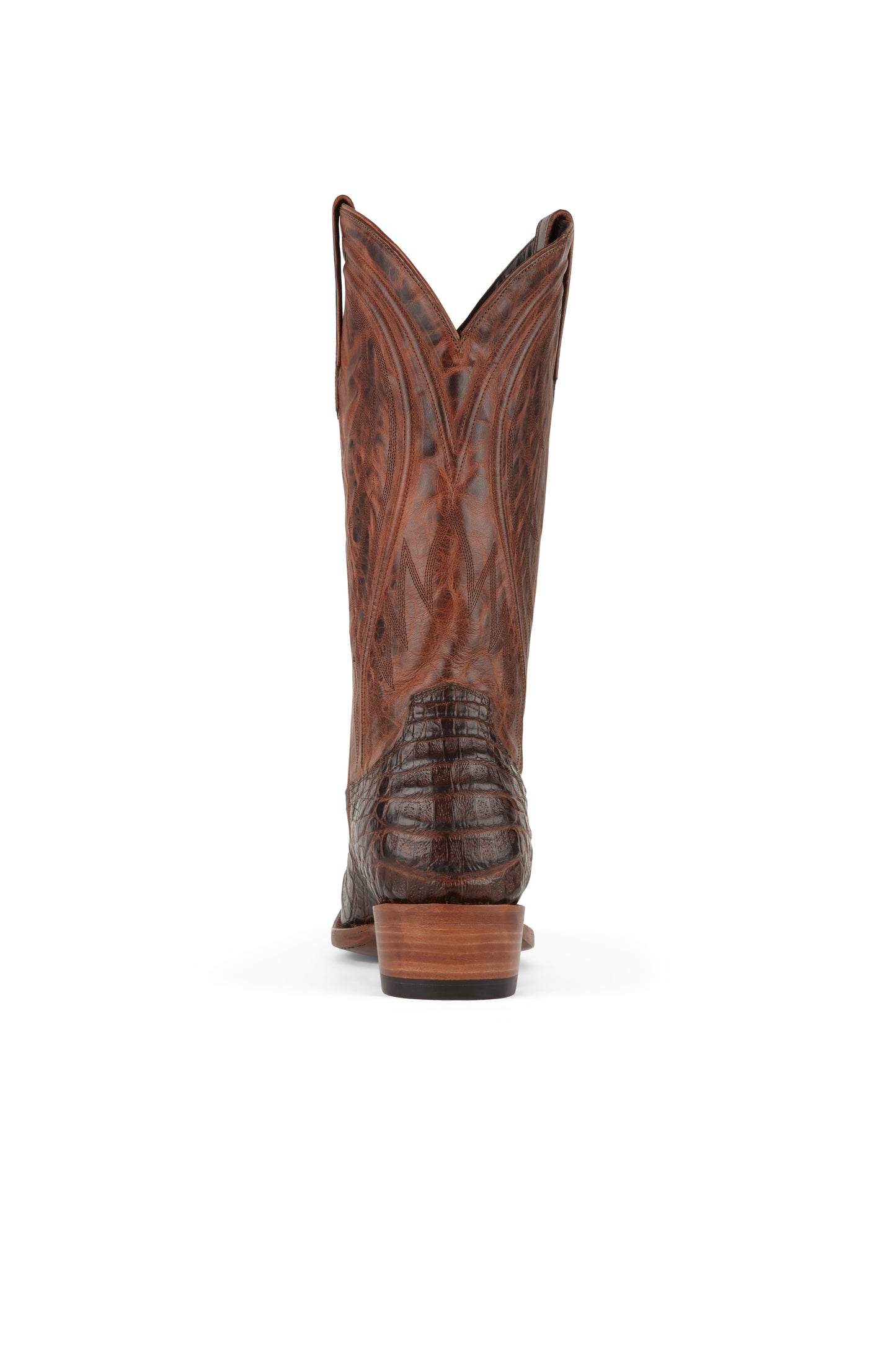 Allens Brand - James - Cutter Toe - Tobacco Caiman