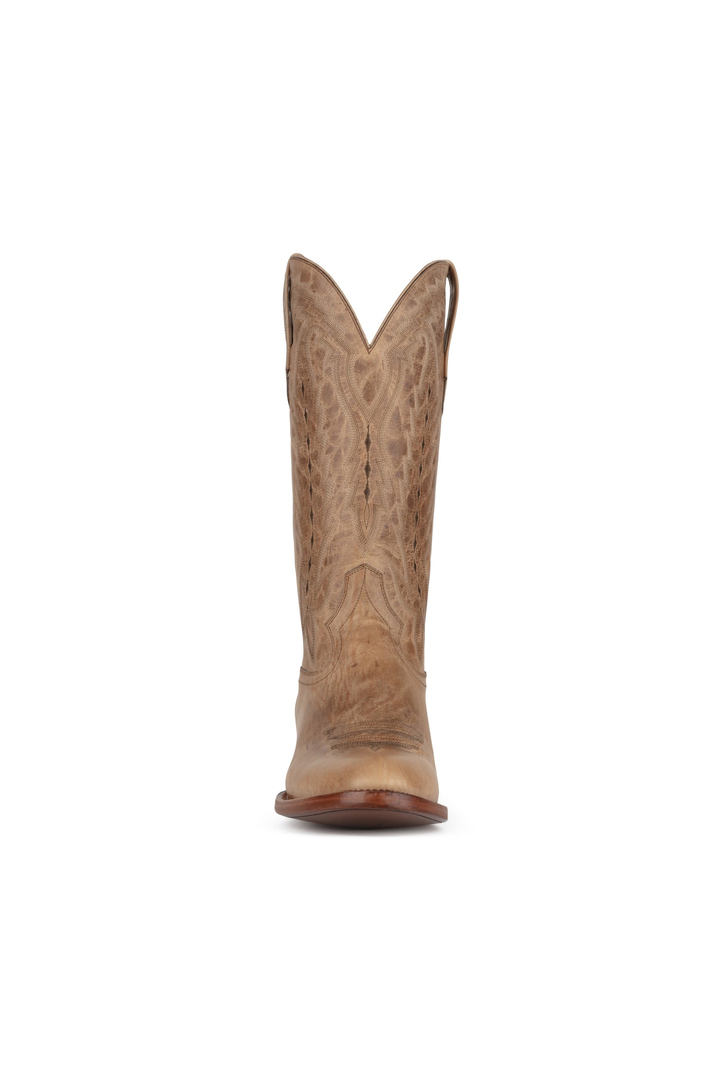 Allens Brand - Hoss Mad Dog Goat - Round Toe - Tan