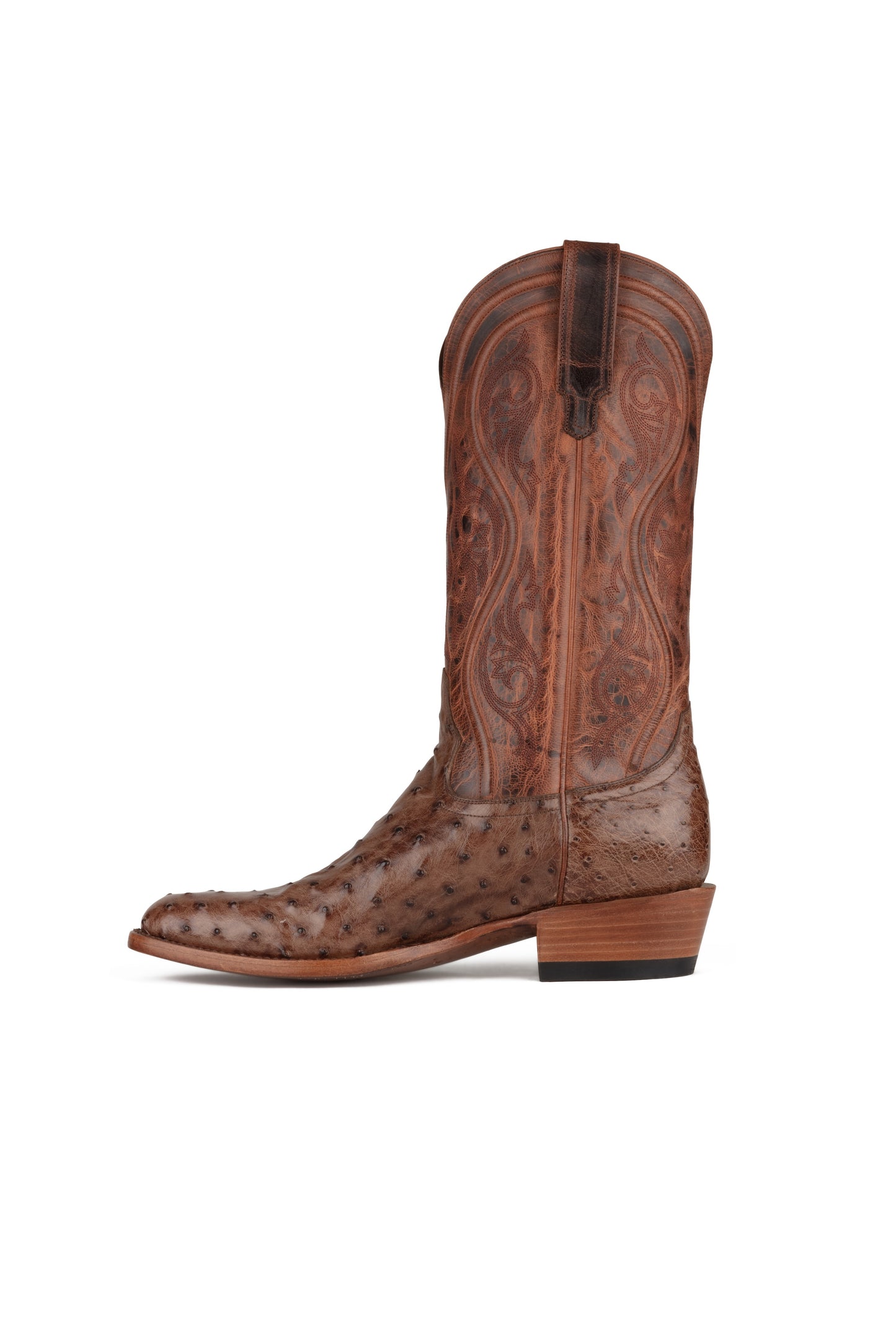 Allens Brand - Adam - Brusciato Full Quill Ostrich - Round Toe