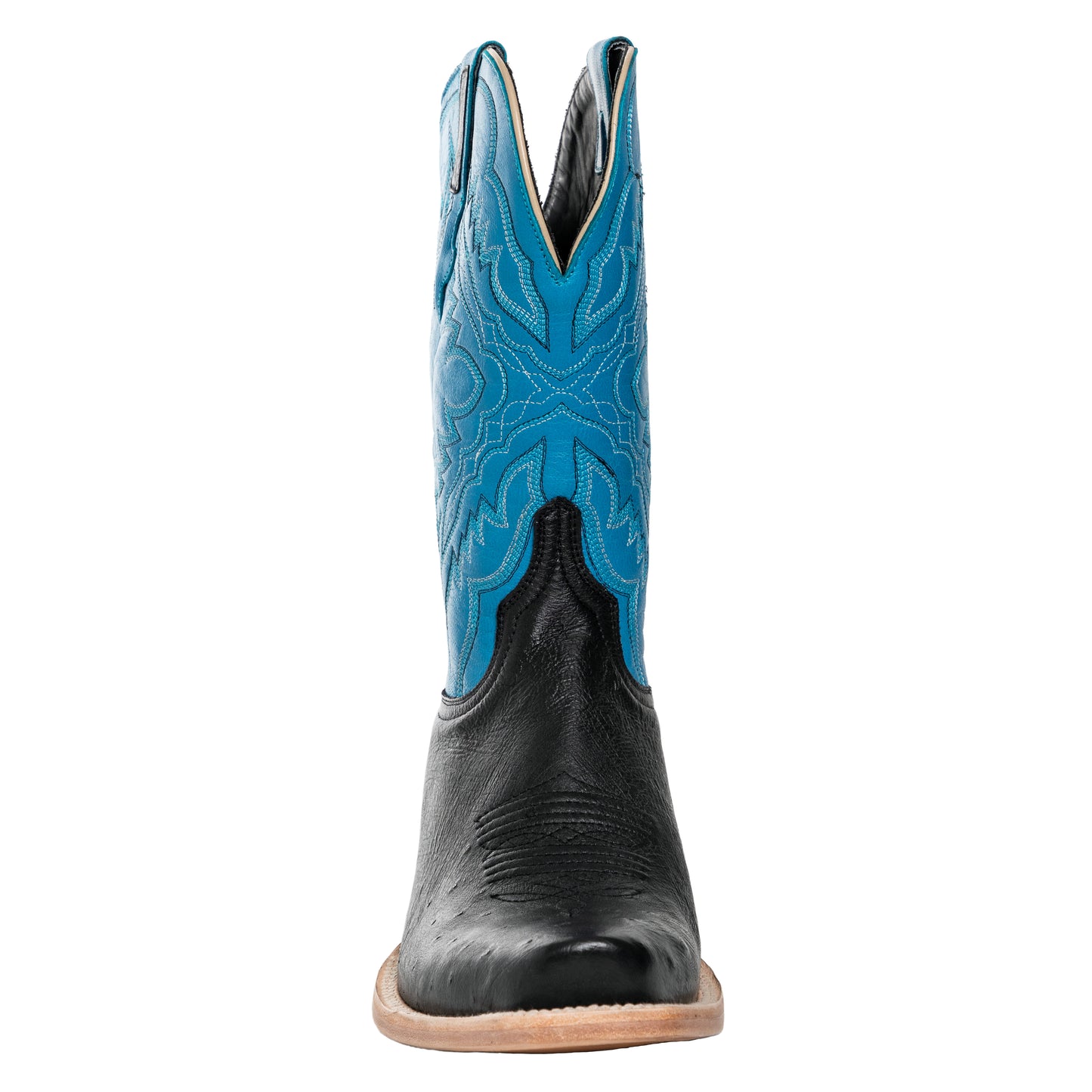 Resistol Boots - Smooth Quill Ostrich - Cutter Toe - Black