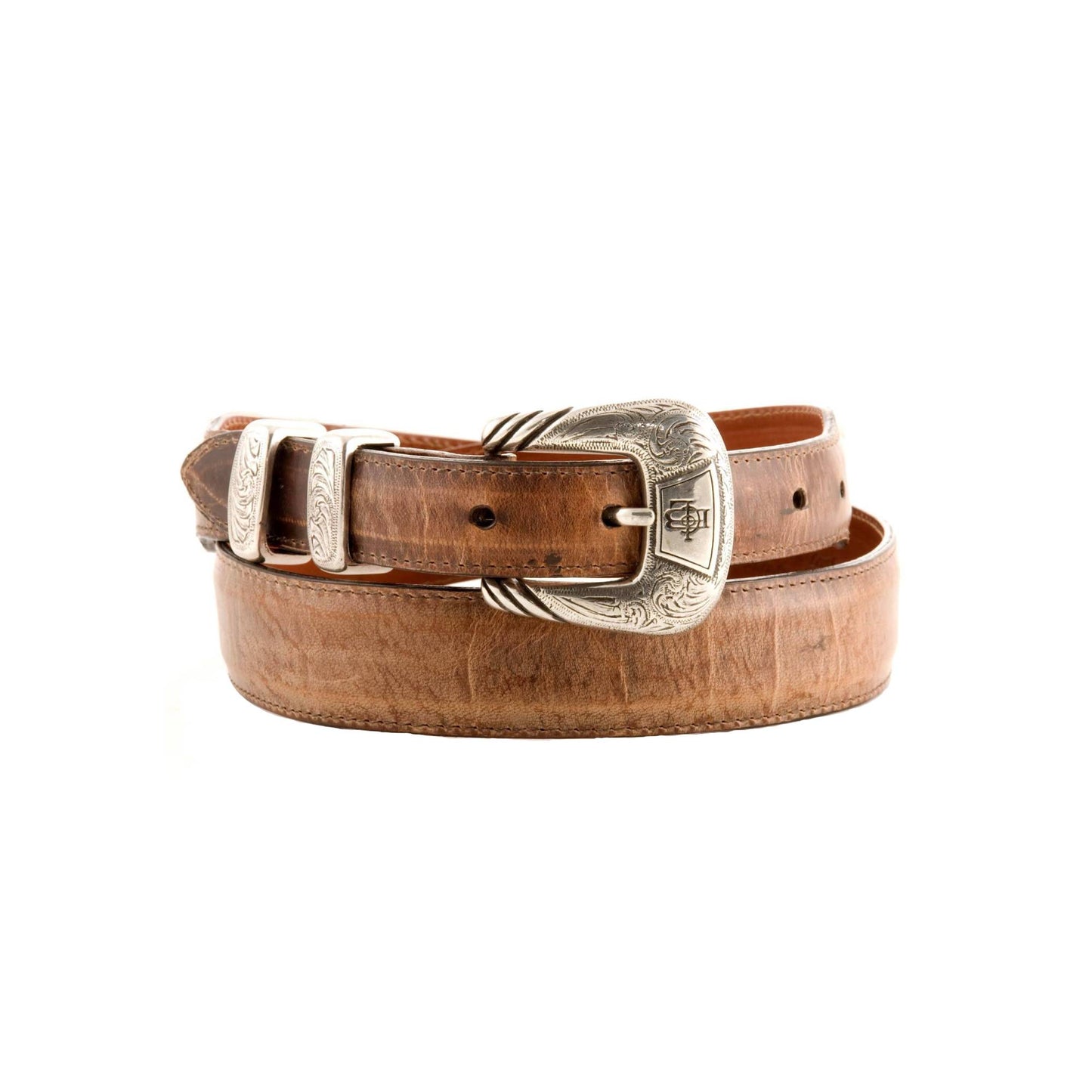 Lucchese Taper Tan Mad Dog Goat Belt #W0787