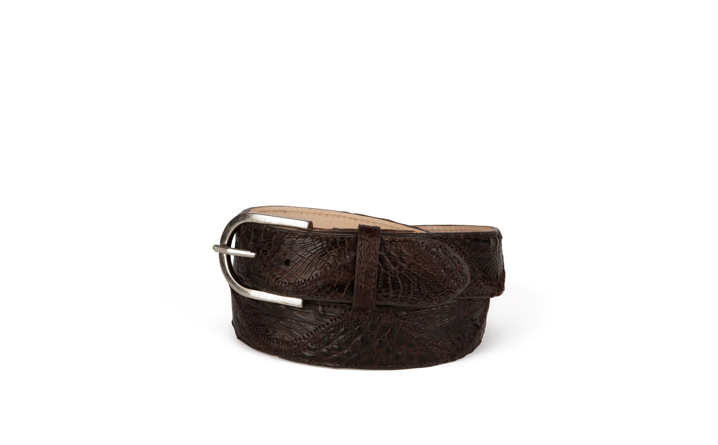 Azulado Patchwork Caiman Belt