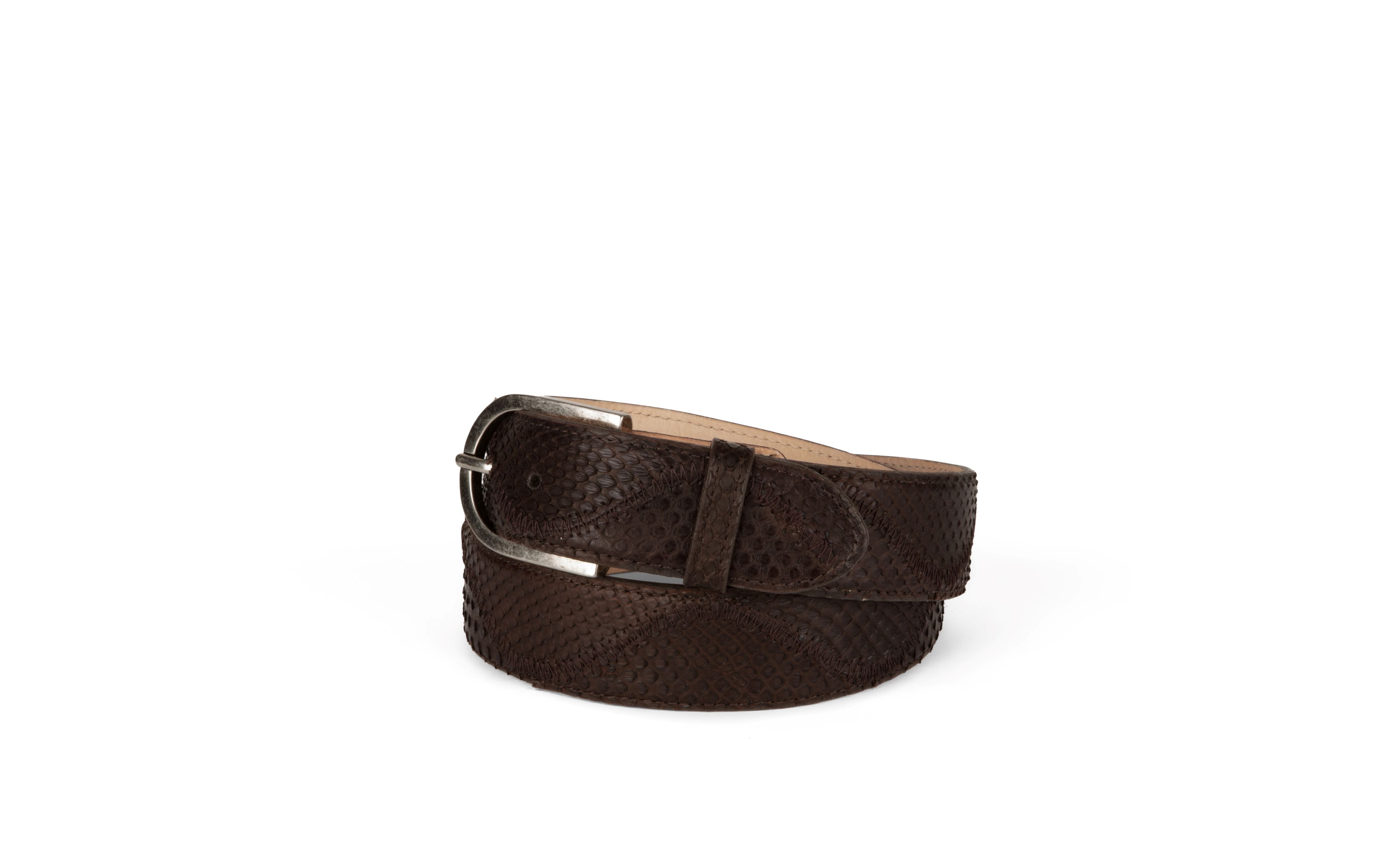 Louise Sienna Brown Suede Belt