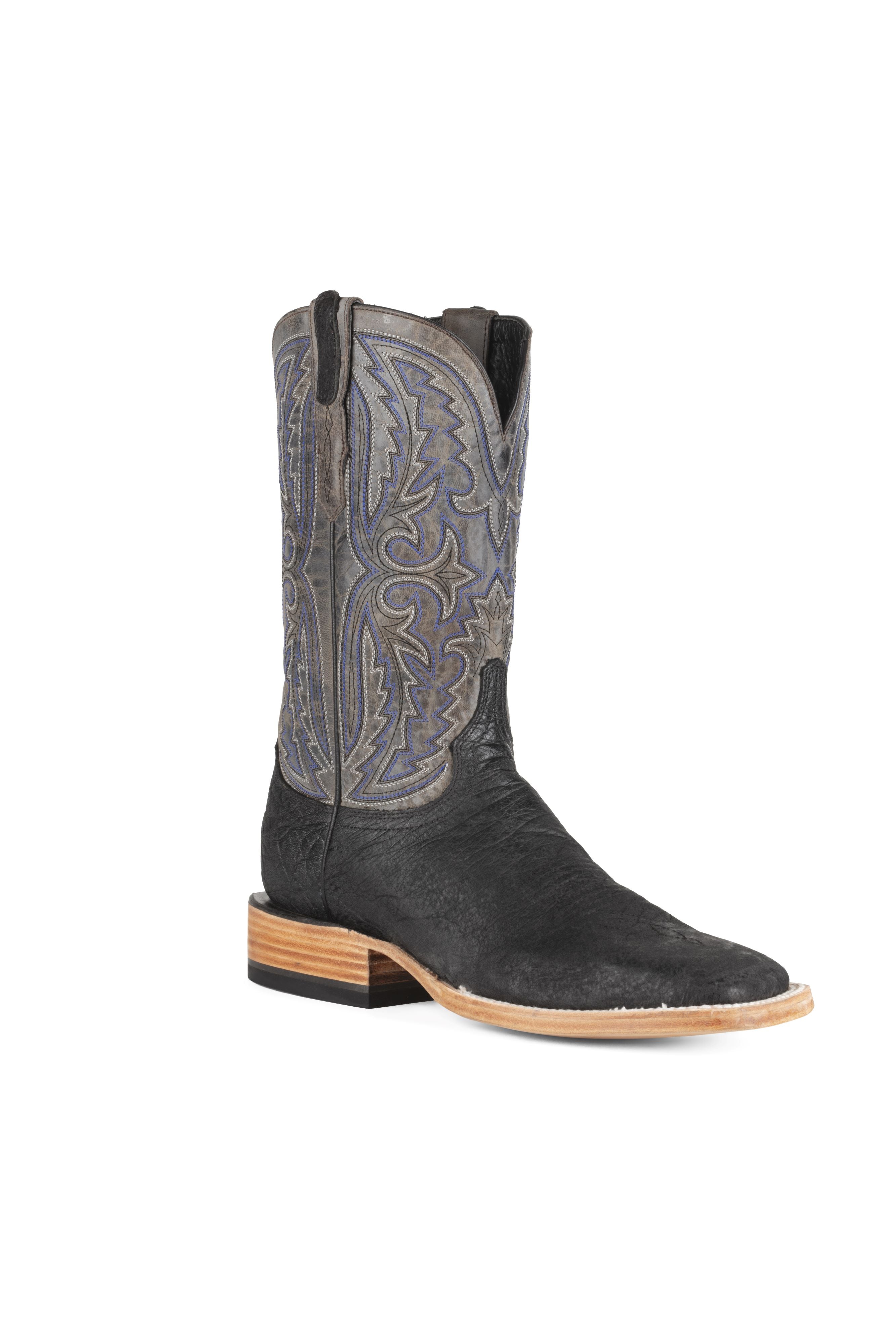 Allens Brand Ethan Elephant Square Toe Black Allens Boots