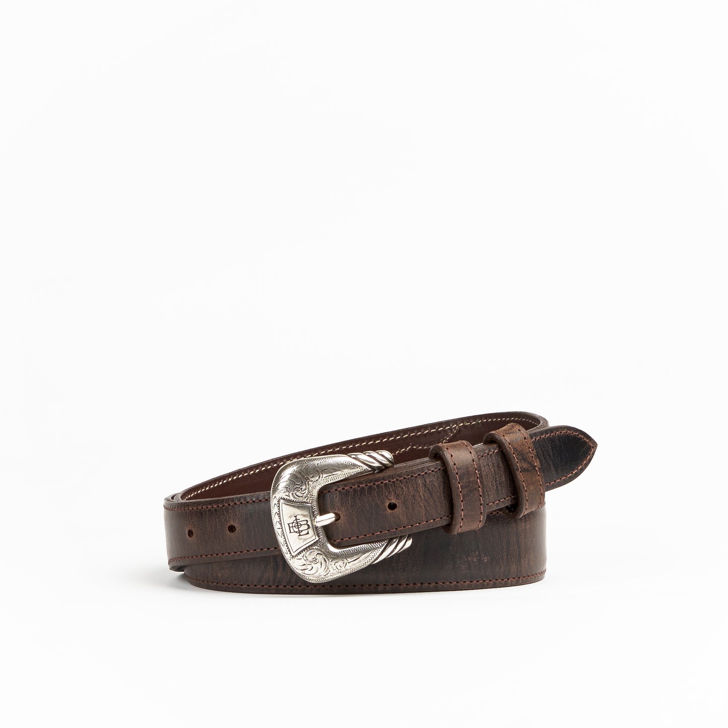 Allens Boots Exclusive Taper Chocolate Mad Dog Goat Belt #2GG-MC