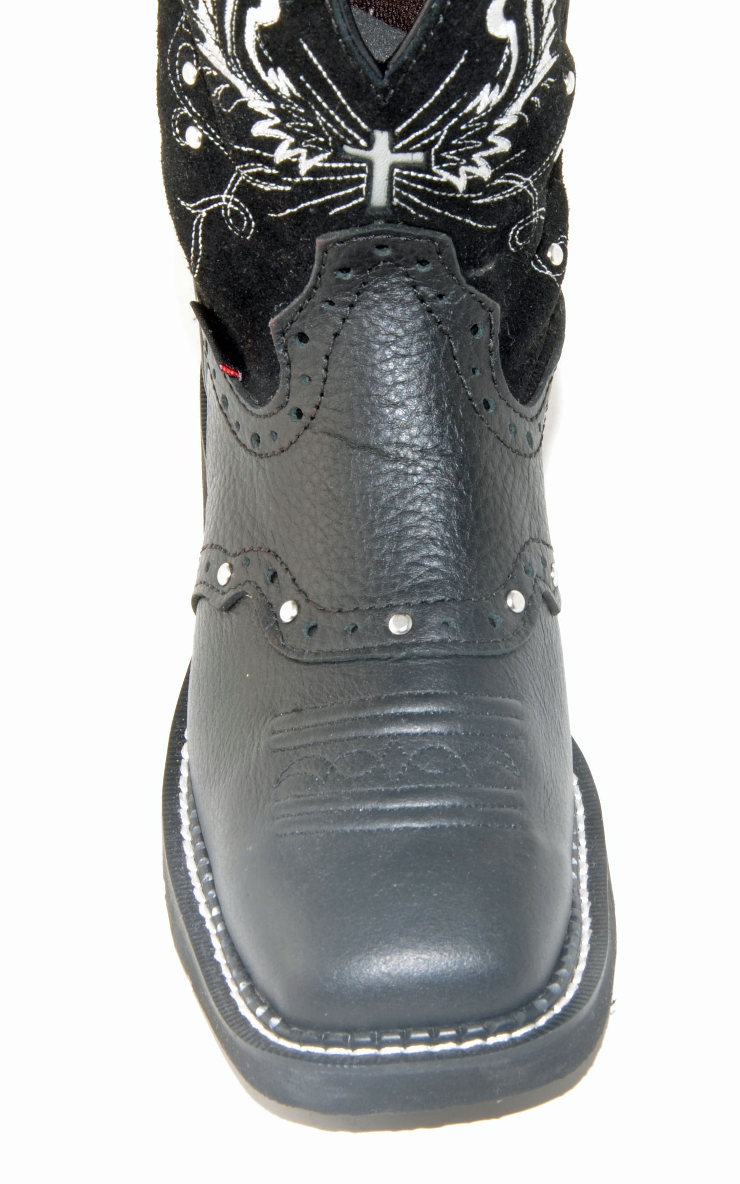 Women's Justin Deercow Black Boots #L9977