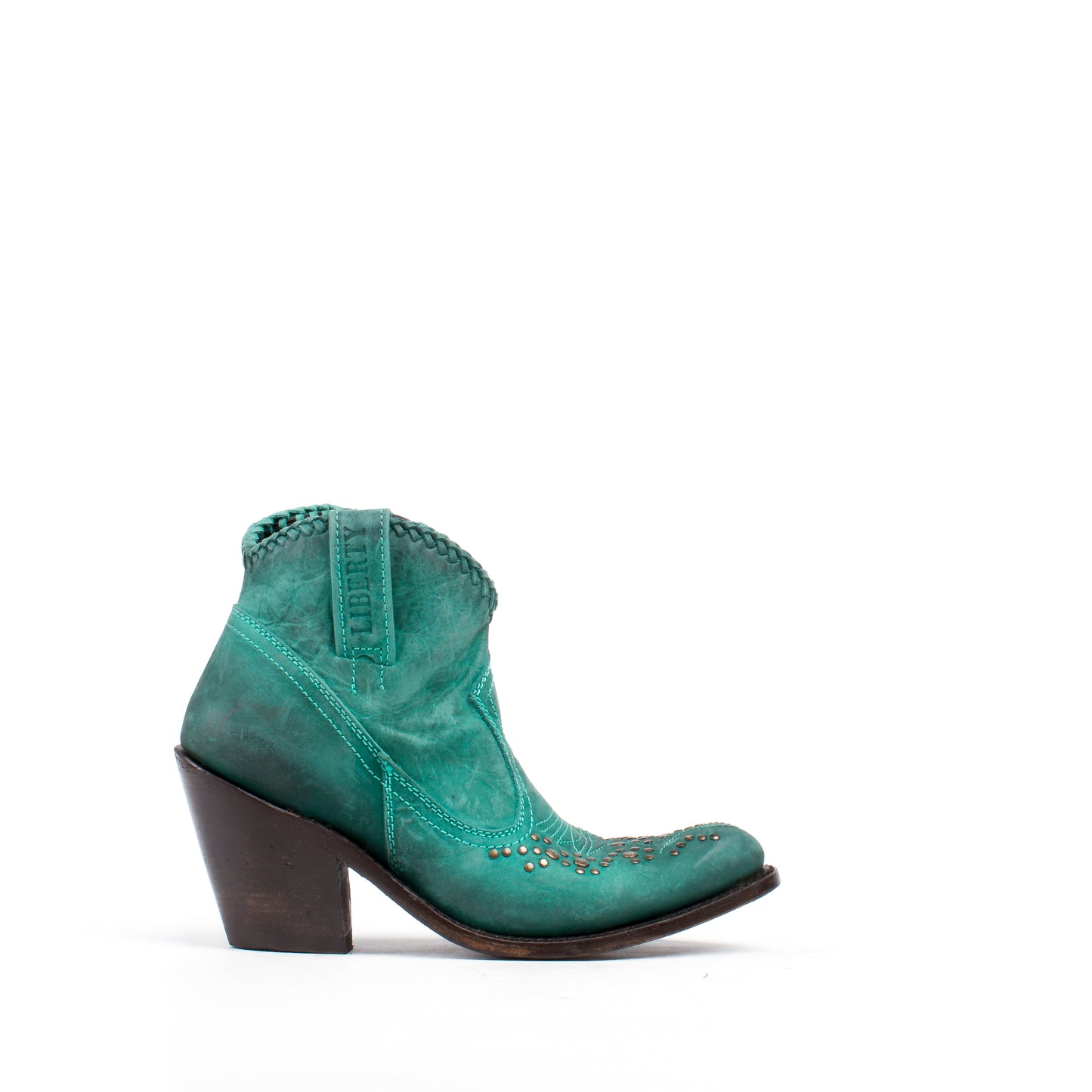 Women's Liberty Black Boots Mulan Turquoise Stonewashed #LB-812344-F