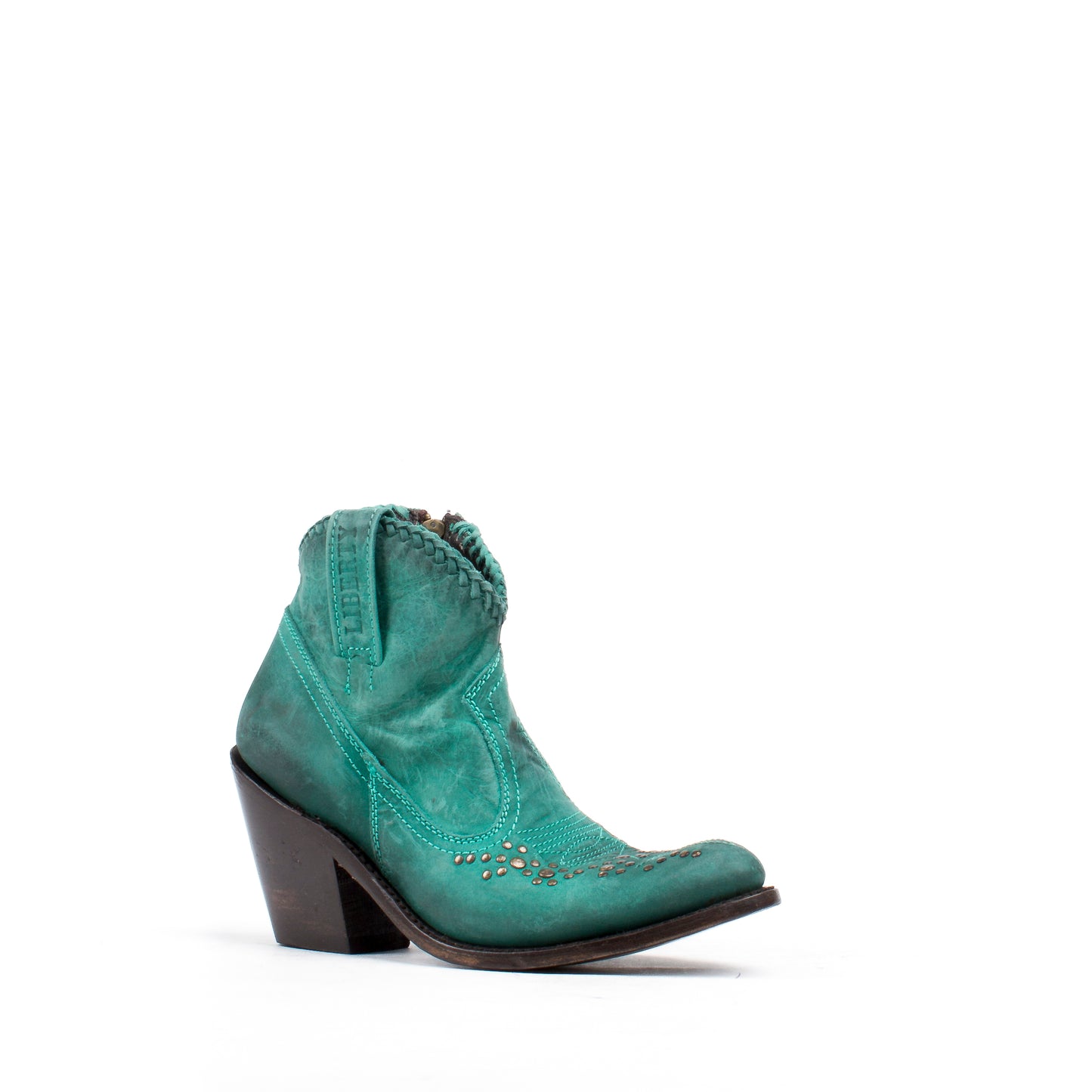 Women's Liberty Black Boots Mulan Turquoise Stonewashed #LB-812344-F