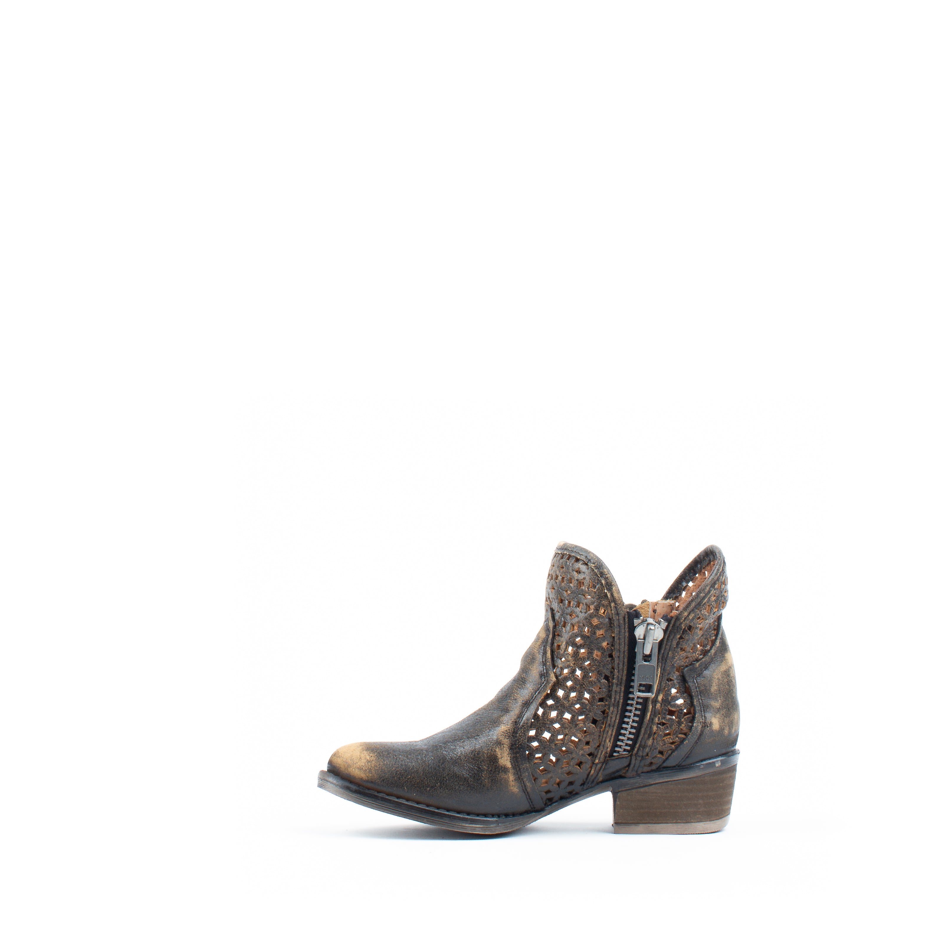 Navy Alligator Shorty Boots with XTOE