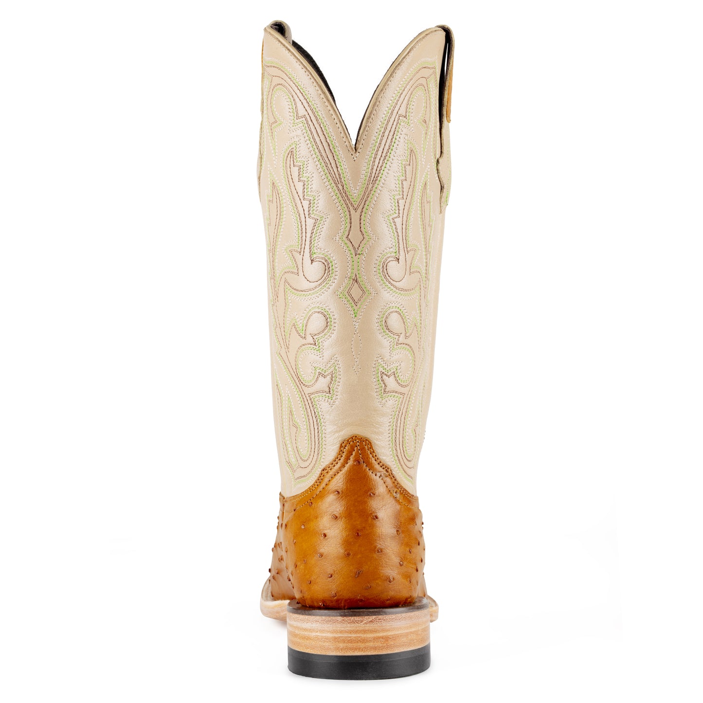 Resistol Boots - Full Quill Ostrich - Square Toe - Antique Saddle