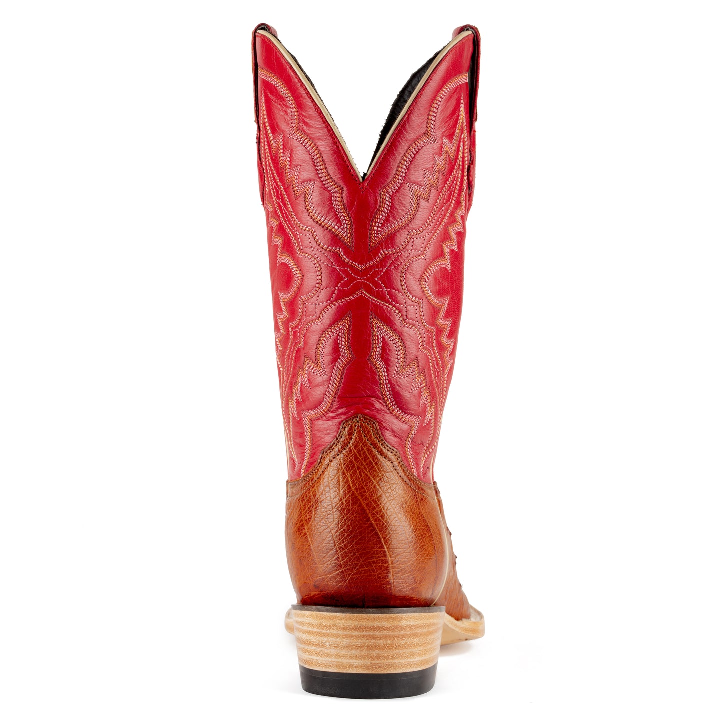 Resistol Boots - Cognac Smooth Ostrich - Cutter Toe - RB0204052CW