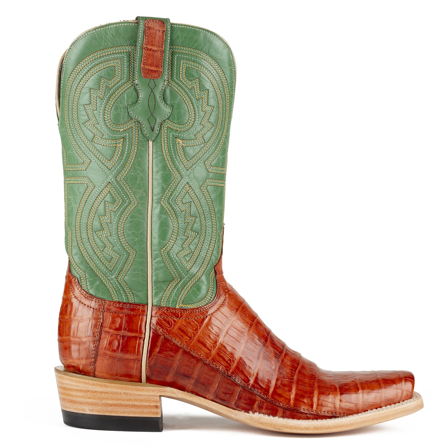 Resistol Boots - Caiman Belly - Cutter Toe - Barnwood