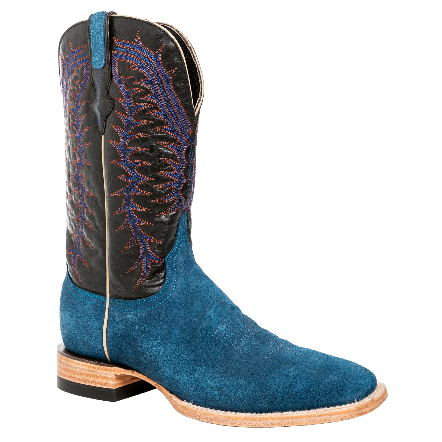 Resistol Boots - Rough Out Suede - Square Toe - Navy