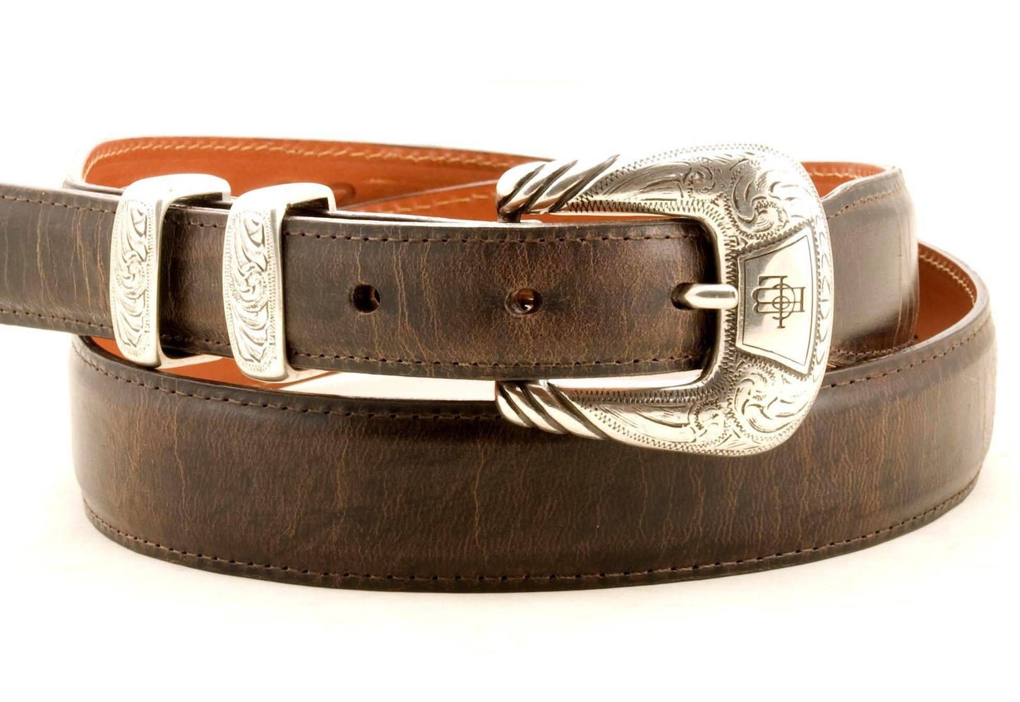 Lucchese Taper Chocolate Mad Dog Goat Belt #W0788