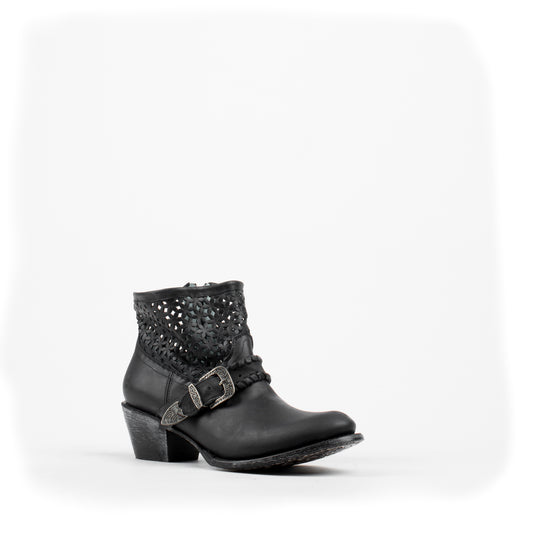 Women's Corral Black Cutout Ankle #Z0015