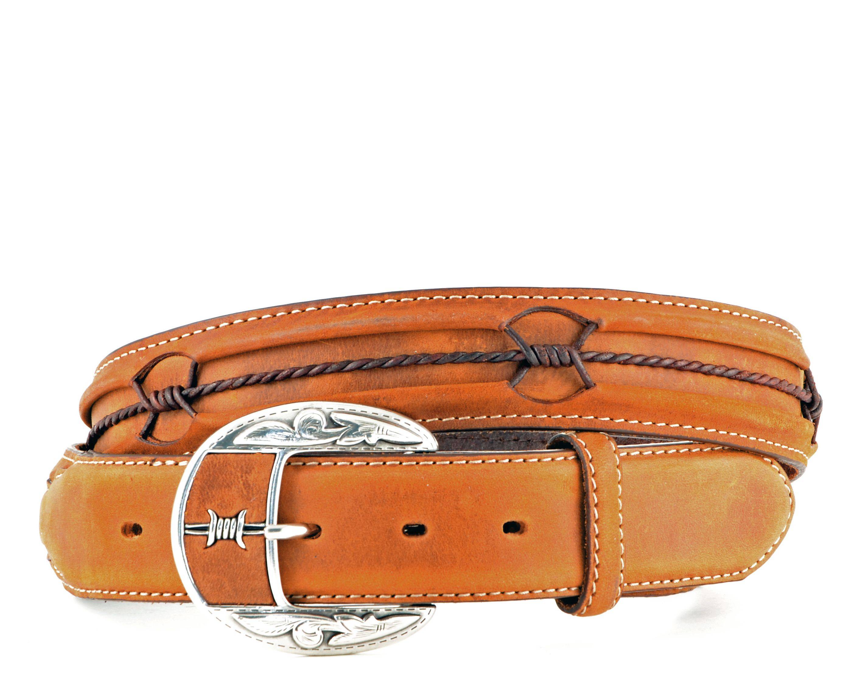 Justin Men's Tan Odessa Star Belt