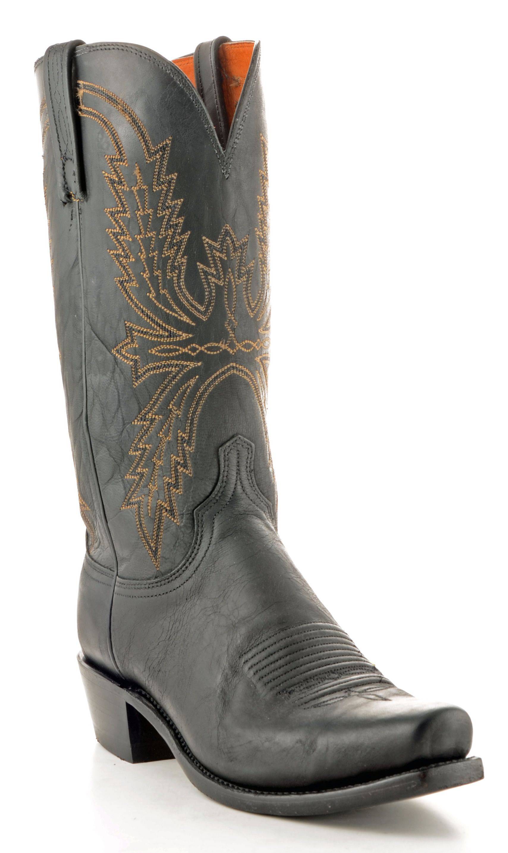 Lucchese Mad Dog Goat Black Allens Boots